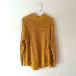 Mustard Yellow Old Navy Mock Neck Sweater